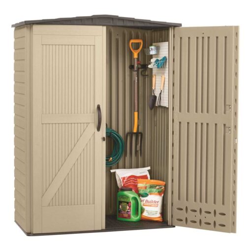 Rubbermaid Roughneck Vertical Storage Shed Lawn Mower - Image 2