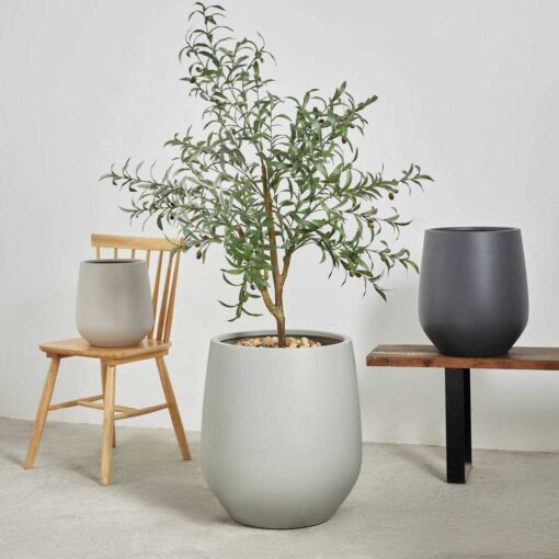 Fion Pot Planter Ebern Designs Color Gray - Image 3