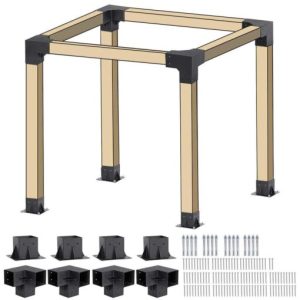 Neorexon Pergola Kit Elevated Wood Stand Kit Woodwork For 4x 4