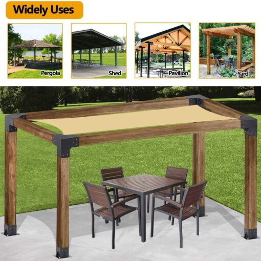 Neorexon Pergola Kit Elevated Wood Stand Kit Woodwork For 4x 4 - Image 2