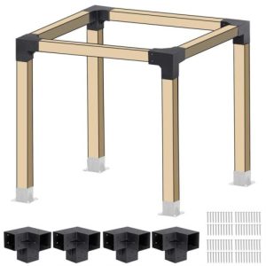 Neorexon Pergola Kit Elevated Wood Stand Kit Woodwork For 4x 4
