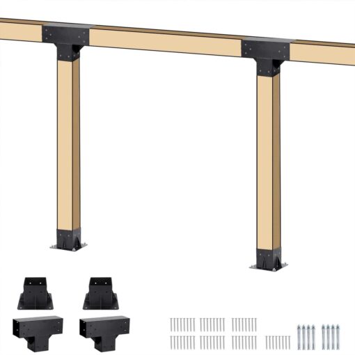 Neorexon Pergola Kit Elevated Wood Stand Kit Woodwork For 4x 4