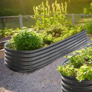 VEIKOUS 9-in-1 Modular Metal Raised Garden Bed Kit