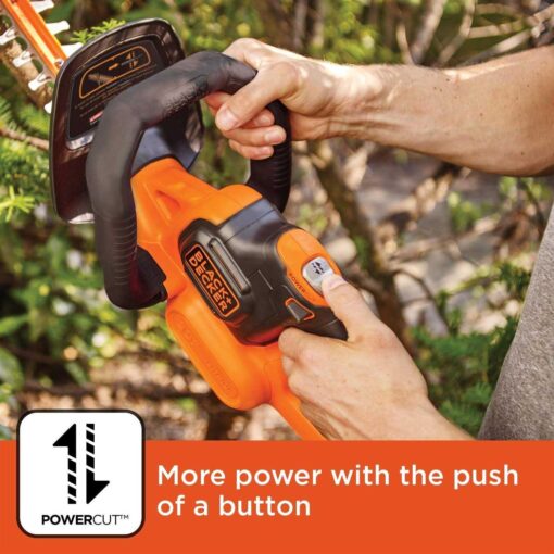 BLACK+DECKER 20V Max Cordless Hedge Trimmer with Power Command Powercut - Image 3