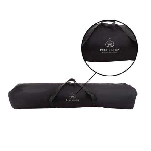 Pure Garden Double Brazilian Hammock with Stand - Image 3