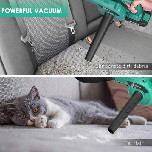 K I M O. KIMO Cordless Leaf Blower 2-IN-1 20V Lithium Battery Leaf Vacuum - Image 2