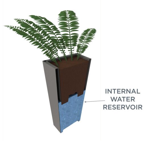 Step2 Tremont Square Self-Watering Plastic Pot Planter Step2 - Image 5