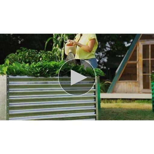 Land Guard 8×4×2 ft Galvanized Raised Garden Bed Kit for vegetables - Image 3