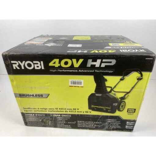 RYOBI 40V HP Brushless 18 in. Single-Stage Cordless Electric Snow Blower - Image 4