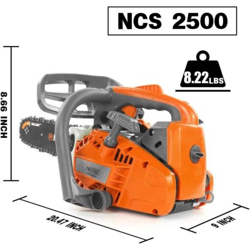 Neo-Tec 12” Top Handle Gas Chainsaw,2-Stroke 25.4cc Portable Chain Saws - Image 3