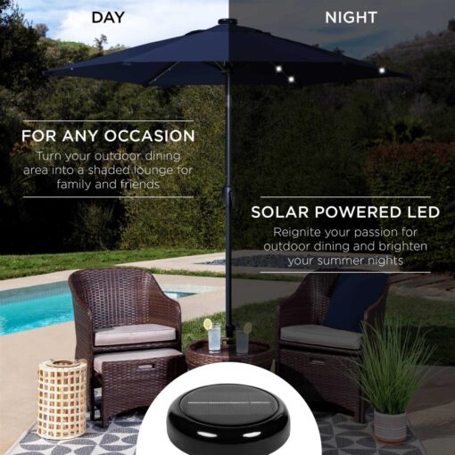 Best Choice Products 7.5ft Outdoor Solar Patio Umbrella for Deck - Image 4