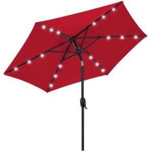 Best Choice Products 7.5ft Outdoor Solar Patio Umbrella for Deck