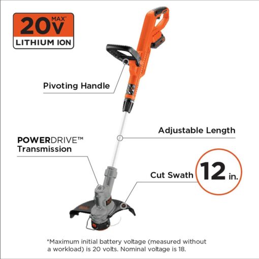 Black & Decker LST300 String Trimmer - Image 2