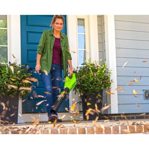 Greenworks 24-volt 110 MPH 450 CFM Cordless Blower - Image 4