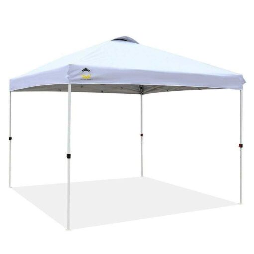 CROWN SHADES 10×10 Pop Up Canopy Patented Center Lock One Push Canopy Tent