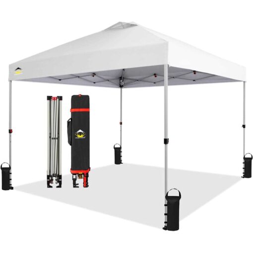 CROWN SHADES 10×10 Pop Up Canopy Patented Center Lock One Push Canopy Tent - Image 2