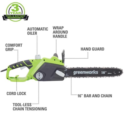 Greenworks 20332 Chainsaw - Image 4