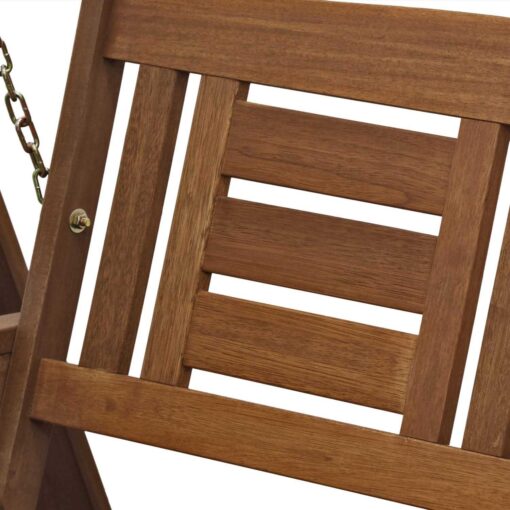 Furinno Tioman Hardwood Hanging Porch Swing with Stand - Image 3