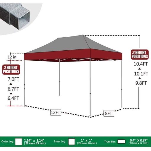 Eurmax Ez Pop-Up Canopy Tent Commercial Instant - Image 4