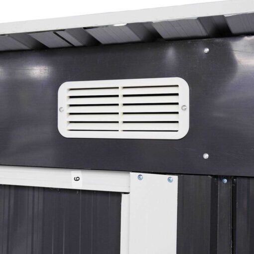 4' x 6' Garden Tool Storage Utility Shed Outdoor with Sliding Door TOBBI_TOYS Siding - Image 5