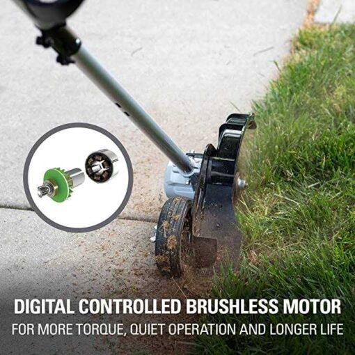 Greenworks 40V 8 Brushless Edger, 4.0Ah USB Battery and Charger Included - Image 3