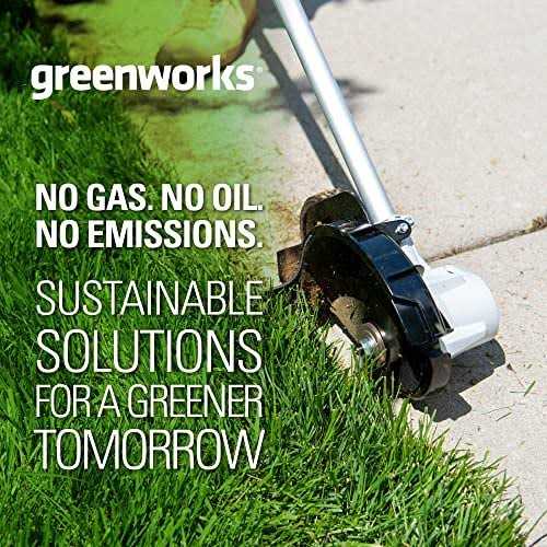 Greenworks 40V 8 Brushless Edger, 4.0Ah USB Battery and Charger Included - Image 4
