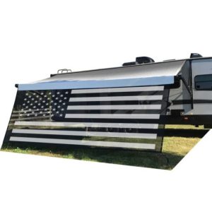 Tentproinc RV Awning Shade Screen 3' Mesh Screen Sunshade Complete Kits Motorhome Camping Trailer UV Sun Blocker