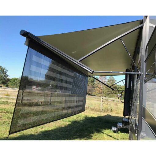 Tentproinc RV Awning Shade Screen 3' Mesh Screen Sunshade Complete Kits Motorhome Camping Trailer UV Sun Blocker - Image 3