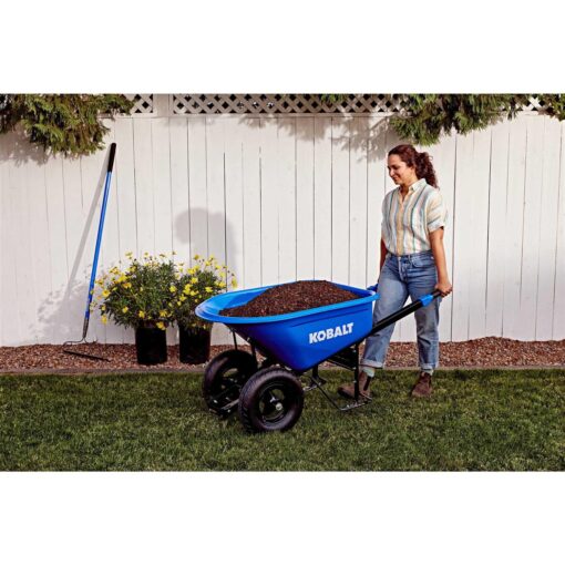 Kobalt 7-cu ft Wheelbarrow PH7-S-2W-K 35284 - Image 4