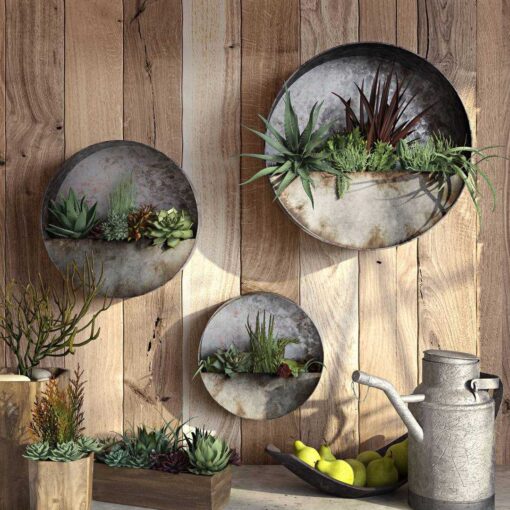 Addison 3 Piece Steel Wall Planter Set Williston Forge - Image 5