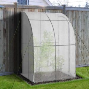 Outsunny 7' x 7' Outdoor Walk-In Greenhouse, Plant Nursery with Roll-up and PE Cover