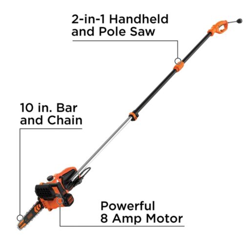 BLACK+DECKER 10 in. Electric Pole Saw - Image 5