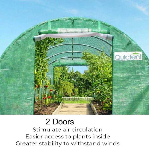 Quictent Upgraded 12x7x7 Ft Portable Greenhouse Large Walk-in - Image 5