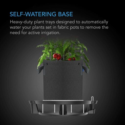 AC Infinity Self-Watering Fabric Pot Base 4-Pack - Image 3