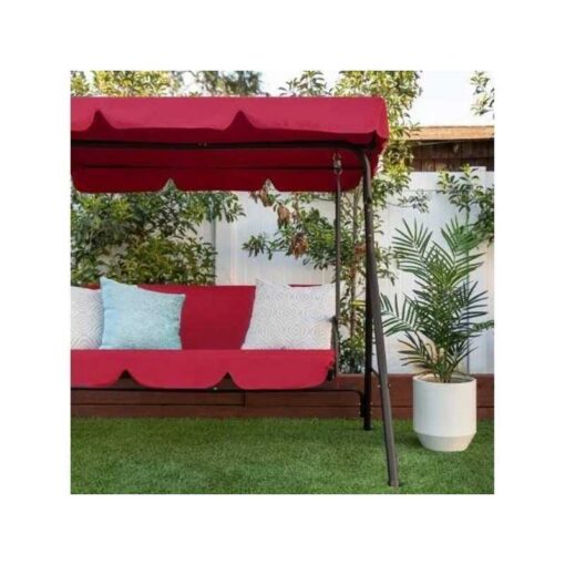 Best Choice Products 2-Person Outdoor Large Convertible Canopy Swing Glider Chair with Removable Cushions - Image 5