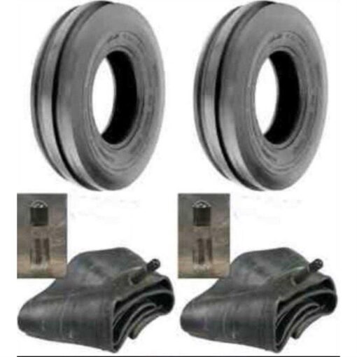 Two Tri Rib Heavy Duty tractor tires with tubes F2 - Image 3