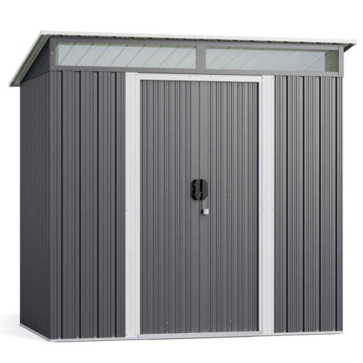 Aiho 6 x Outdoor Storage Shed on Clearance with Sliding Double Doors for Garden - Image 4