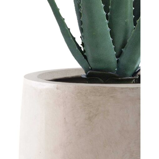 Kante 21.7H Weathered Concrete Tall Planter, Large Outdoor Indoor Decorative Pot with Drainage Hole and Rubber Plug - Image 3
