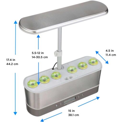 AeroGarden Stainless Harvest Elite Slim Heirloom Salad - Image 5