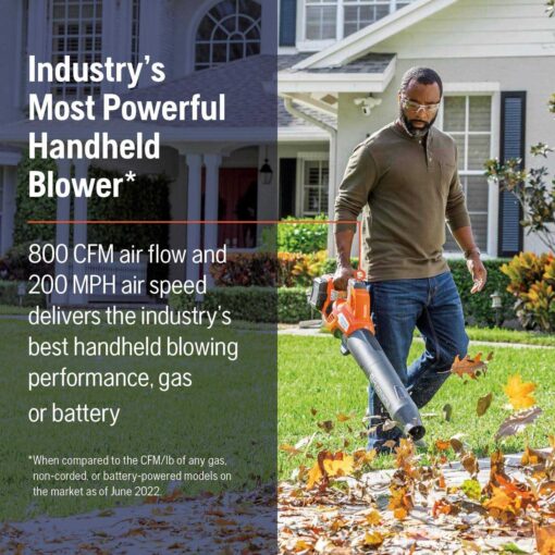 Husqvarna Leaf Blaster 350iB 800 Cfm 40V Li-Ion Handheld Blower 970569903 - Image 5