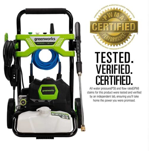 Greenworks Premium 2000 PSI 1.2 GPM Electric Pressure Washer - Image 5