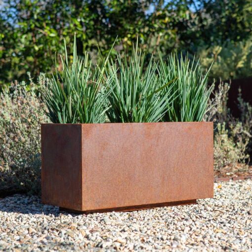 Veradek Corten Steel Long Box Planter - Image 4