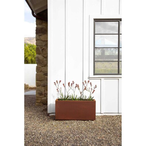 Veradek Corten Steel Long Box Planter - Image 3