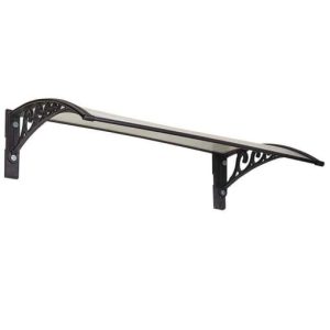 The Lakeside Collection White 47.5 Window Awning or Front Door Canopy