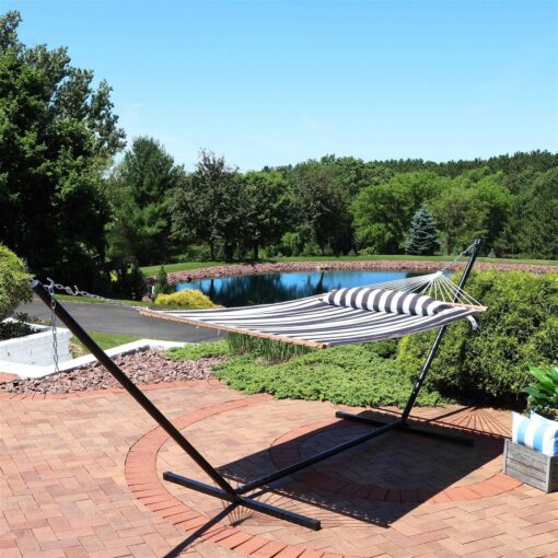 Sunnydaze Decor Quilted Fabric Hammock Spreader Bar - Image 5