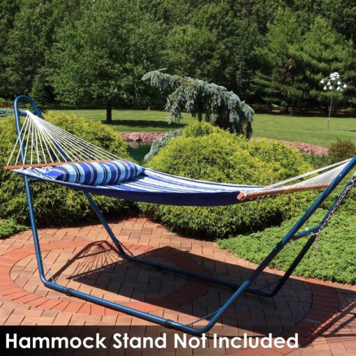 Sunnydaze Decor Quilted Fabric Hammock Spreader Bar - Image 4