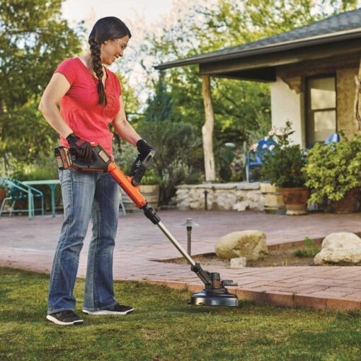 BLACK+DECKER LSTE525 20V MAX Lithium-Ion 2 Battery Cordless String Trimmer / Edger - Image 5