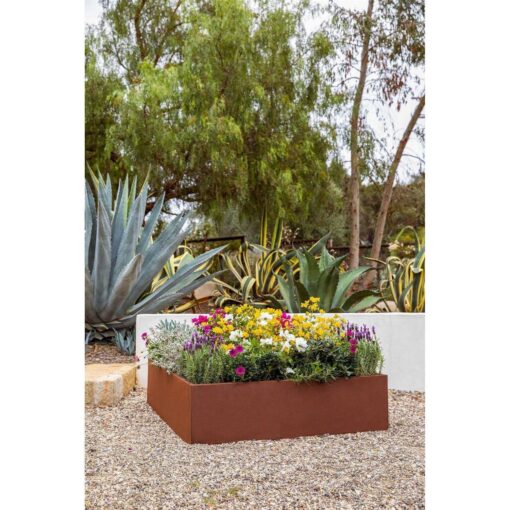 Veradek 4 ft Corten Steel Garden Bed - Image 4