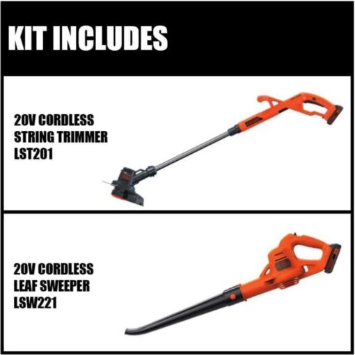 BLACK+DECKER LCC222 20V MAX Lithium String Trimmer/Edger - Image 2