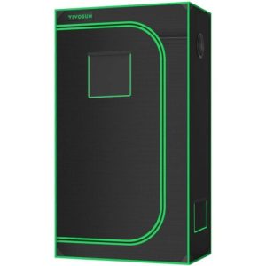 Grow Tent High Reflective Mylar with Observation Window and Floor Tray for Hydroponics Indoor Plant